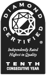 Diamond Certified - 10th Consecutive Year